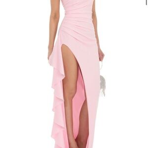 Lucy in the Sky Asymmetrical Pink Dress